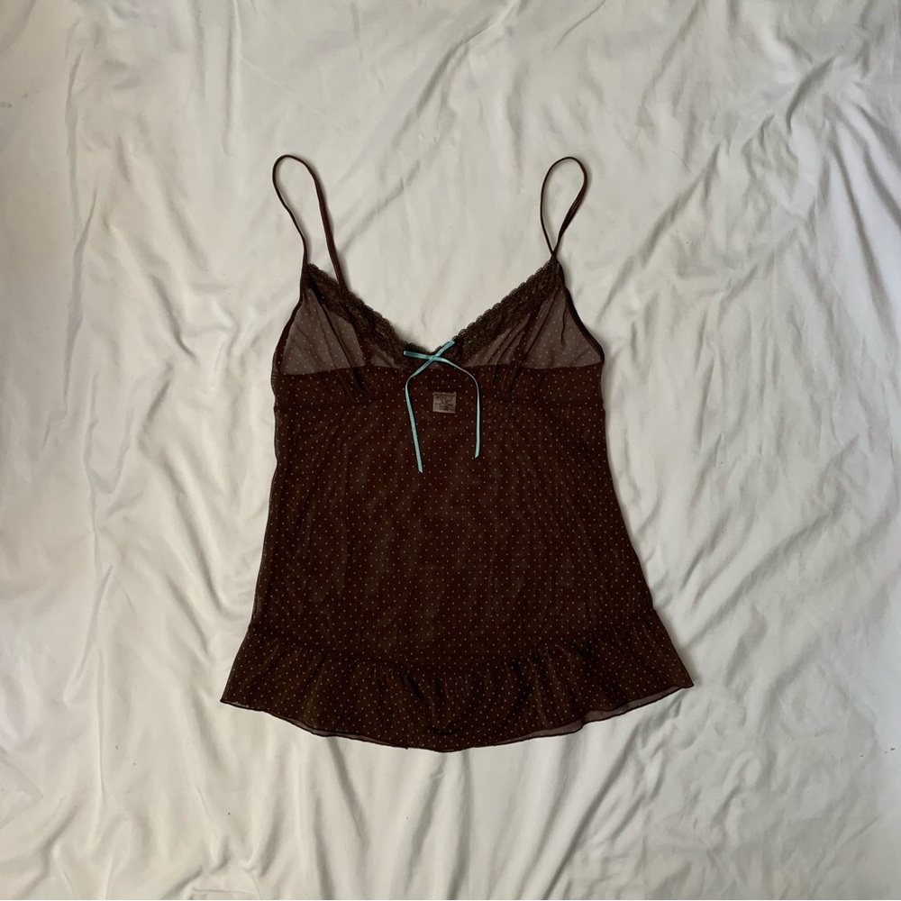 Vintage Sheer Polka Dot Cami